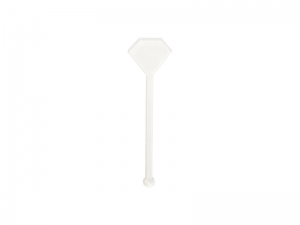 Sublimation Blanks Acrylic Drink Stirrers (3*10*0.4cm,Diamond Shape)