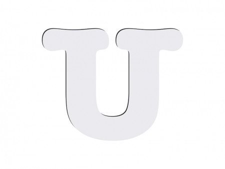 Letras HB Sublimación -U (10*10cm)