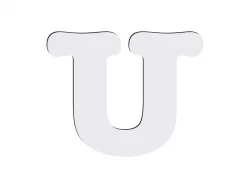 Letras HB Sublimación -U (10*10cm)