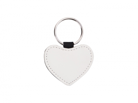 Sublimation PU Leather Key Chain (Heart)