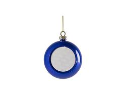 Enfeite de bola de Natal em plástico com glitter de 8 cm sem encaixe (verde claro) 8 cm sem encaixe (azul escuro)Quantidade mínima: 2000 peças