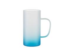 Caneca de Vidro 22oz/650ml (Fosco, Degradado Azul)