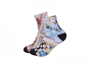 25cm Men Sublimation Anklets Socks