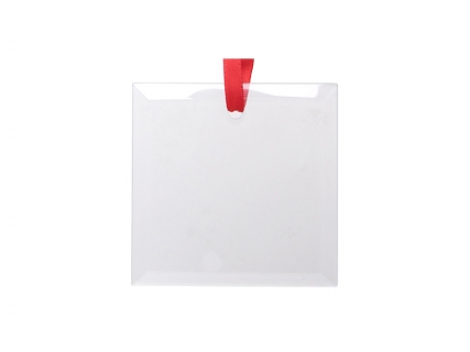 Sublimation 3&quot; Glass Ornament (Square)