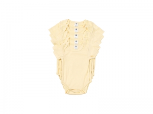 Sublimation Blanks Baby Onesie Short Sleeve(Yellow)