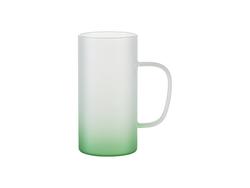 Taza de Cristal 22oz/650ml (Escarchado, Degradado Verde)