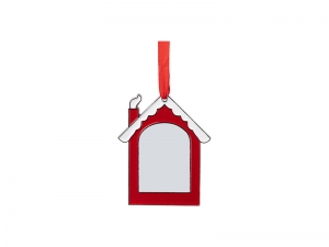 3” Sublimation Blank House Metal Ornament