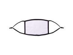 Sublimation Face Mask (Black edge/Black Elastic, Small)