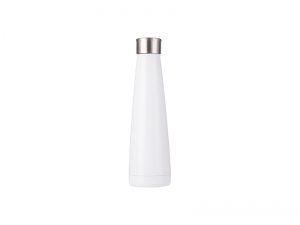 Sublimation 14oz/420ml Stainless Steel Pyramid Shaped Bottle (White)