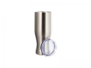 20oz/600ml Sublimation Stainless Steel Pilsner Style Tumbler (Silver)