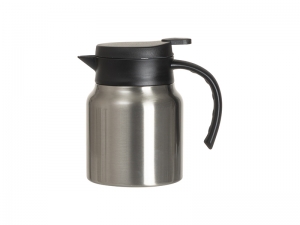 Sublimation Blanks 32oz/1000ml Stainless Steel Coffee Pot w/ Black Handle&amp; Lid (Silver)