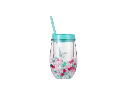 16oz/473ml Double Wall Clear Plastic Tumbler with Straw & Lid (Clear) -  BestSub - Sublimation Blanks,Sublimation Mugs,Heat Press,LaserBox,Engraving  Blanks,UV&DTF Printing