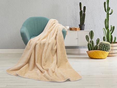 Arctic Fleece Lined Sublimation Microfiber Blanket(Khaki/White, 127*152cm/50&quot;x 60&quot;)