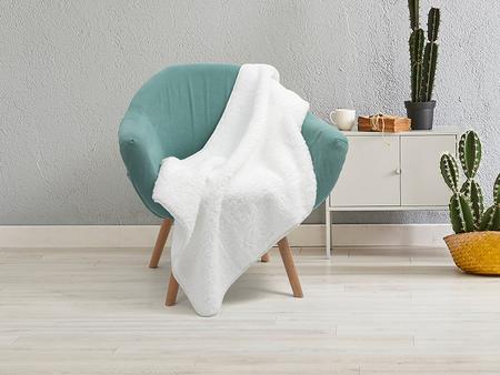 Sherpa Lined Sublimation Minky Blanket(Full White, 127*152cm/50&quot;x 60&quot;)