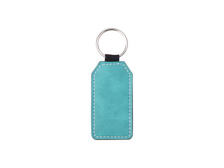 Sublimation PU Leather Key Chain (Green, Barrel)