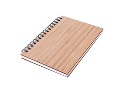Caderno com aros A5 Madeira de Bambu (14.1*21cm) 