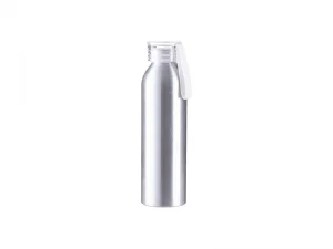 MR.R Sublimation Blanks White Sport Aluminum Bottle Portable Two Tops  Bottle 600ml for Heat Press Transfer Printing