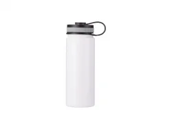 Garrafa Inox com Tampa Portátil 18oz/550ml (branco)