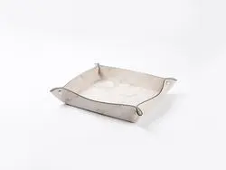 Bandeija de Couro para Gravação (Mármore / Preto, 20*24cm)