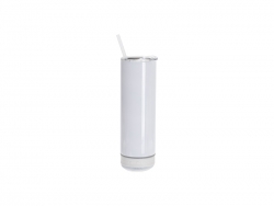 Sublimation Blanks 20oz/600ml White Stainless Steel Tumbler with White Bluetooth Speaker