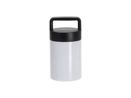 Sublimation Blanks 13oz/400ml Stainless Steel Mug w/ Protable Black Lid (White)