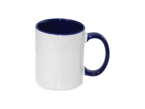 Sublimation 11oz Inner Rim Color Mug - Blue