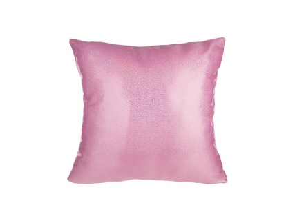 Sublimation Glitter Square Shape Pillow Cover (40*40cm,Pink)