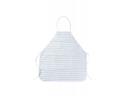 Sublimation Blanks linen Apron (69*72cm, Beige and Light Blue Stripe)