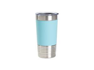 Engraving Blanks 20oz/600ml Laserable Silicon Wrap Tumbler (Light Blue)