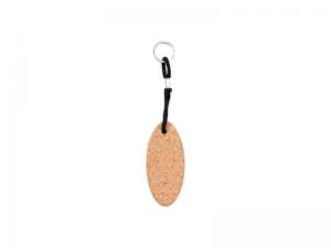 Engraving Blanks Cork Keychain(Pointed Oval)