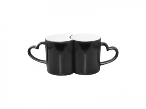 Sublimation 11oz Couple Changing Color Mugs(Black)