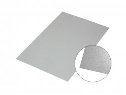 Placa Brillo Aluminio Plateado