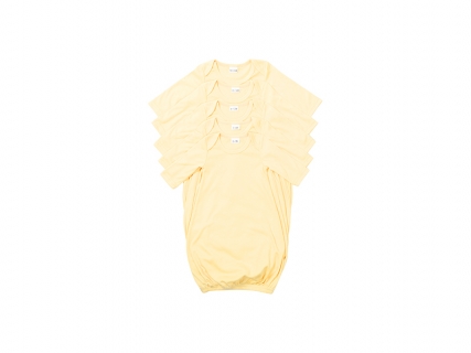 Sublimation Blanks Baby Long Sleeve Nightdress(Yellow)
