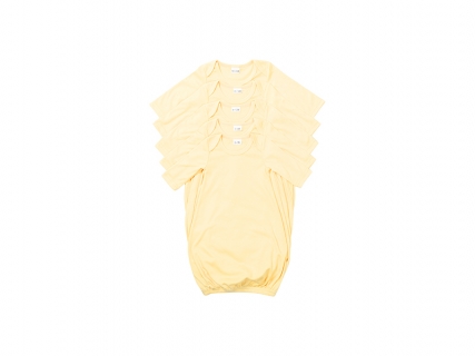 Sublimation Blanks Baby Long Sleeve Nightdress(Yellow)