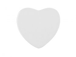 Aimant coeur en céramique 6,8 x 6,5 cm Sublimation Transfert Thermique