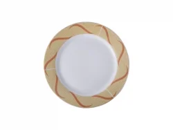 Plato 10&quot; con borde dorado