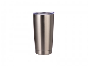 20oz Sublimation Blank Stainless Steel Tumbler (Silver)