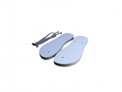 Tongs taille M gris Sublimation Transfert Thermique