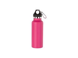 500ml/17oz Powder Coated Stainless Steel Bottle (Purple Red)