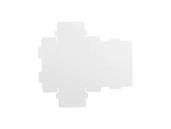 Caja de pañuelos rectangular sublimación con boca en forma de corazón grande (12*20*7cm)