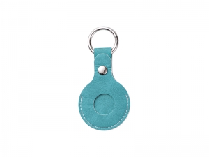 Sublimation Blanks PU AirTag Keychain Holder(Green)