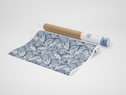 3D Sublimation Hydro Transfer Paper Roll(Blue Tropic Leaves, 38*1220cm/ 15in x 40ft)