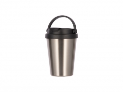 12oz/350ml Sublimation Stainless Steel Tumbler Coffee Mug (Silver)