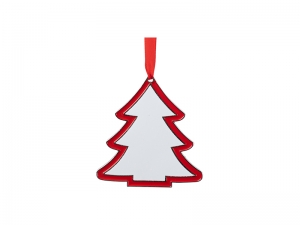 3” Sublimation Blank Christmas Tree Metal Ornament