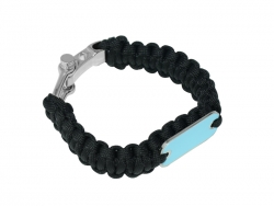 Bracelet en paracorde noir Sublimation Transfert Thermique