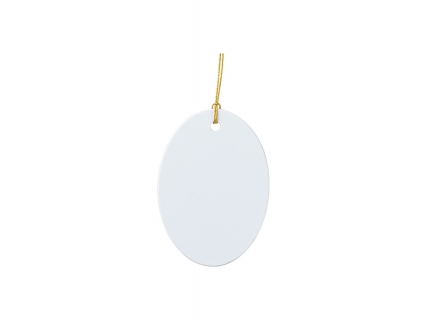 Sublimation Blanks Plastic Oval Ornament(5.6*7.8cm)