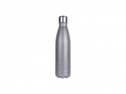 Garrafa Brilho Inox Forma Cola 17oz/500ml(Cinza)