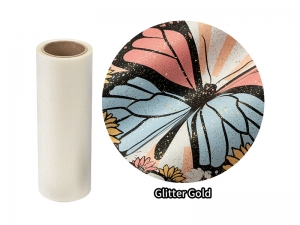 DTF Glitter Transfer Film (Glitter Gold)