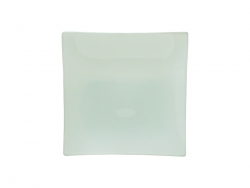 Assiette carrée en verre 20 x 20 cm avec support Sublimation Transfert Thermique