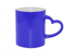 Taza Mágica 11oz Asa Corazón Azul